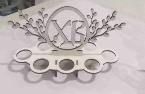 Laser Cut Decorative Easter Egg Stand Free Vector cdr Download - 3axis.co