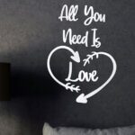 All You Need is Love Wood Sign, Bedroom Wall Art