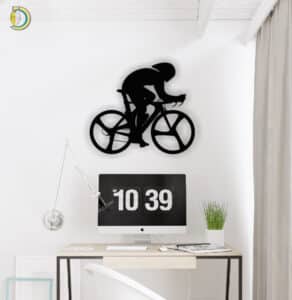 Bike Racer Wall Decor Wall Art CDR DXF Free Vector