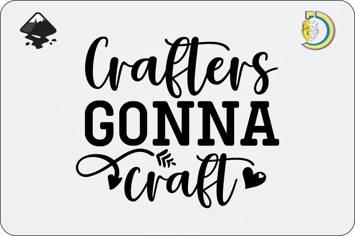 Crafters Gonna Craft SVG Vector Design