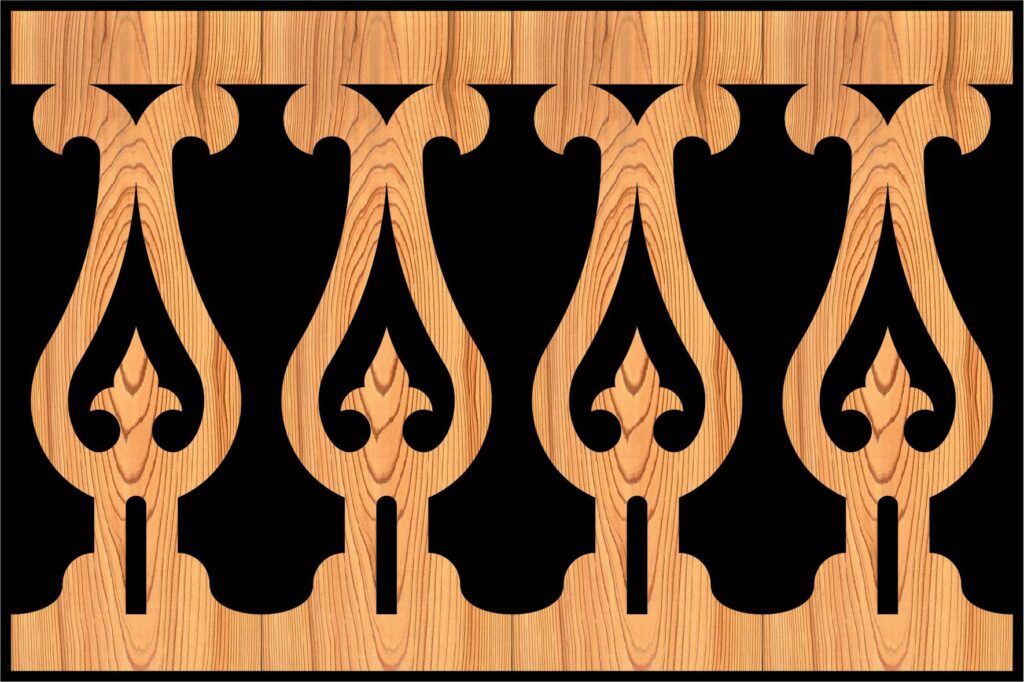 Decorative Baluster Railing 07 Pattern PDF File