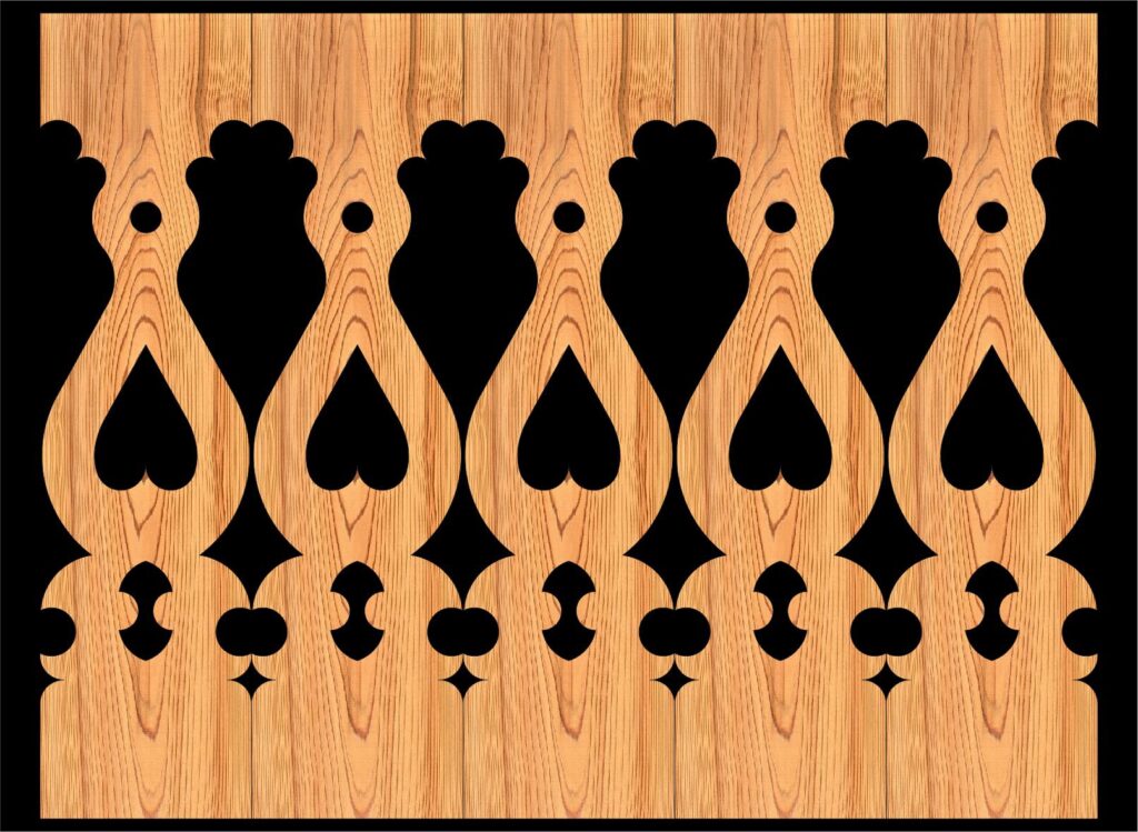 Decorative Baluster Railing 19 Pattern PDF File