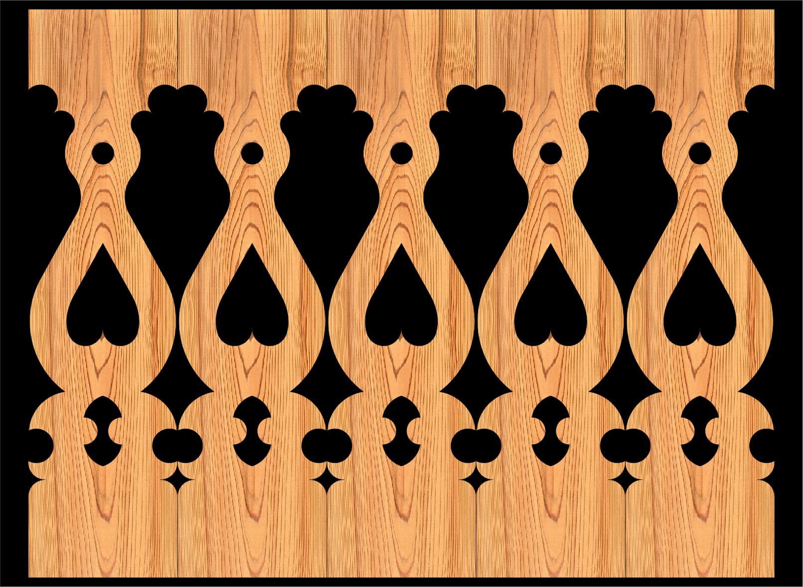 Decorative Baluster Railing 19 Pattern PDF File