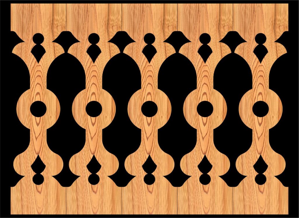 Decorative Baluster Railing 21 Pattern PDF File