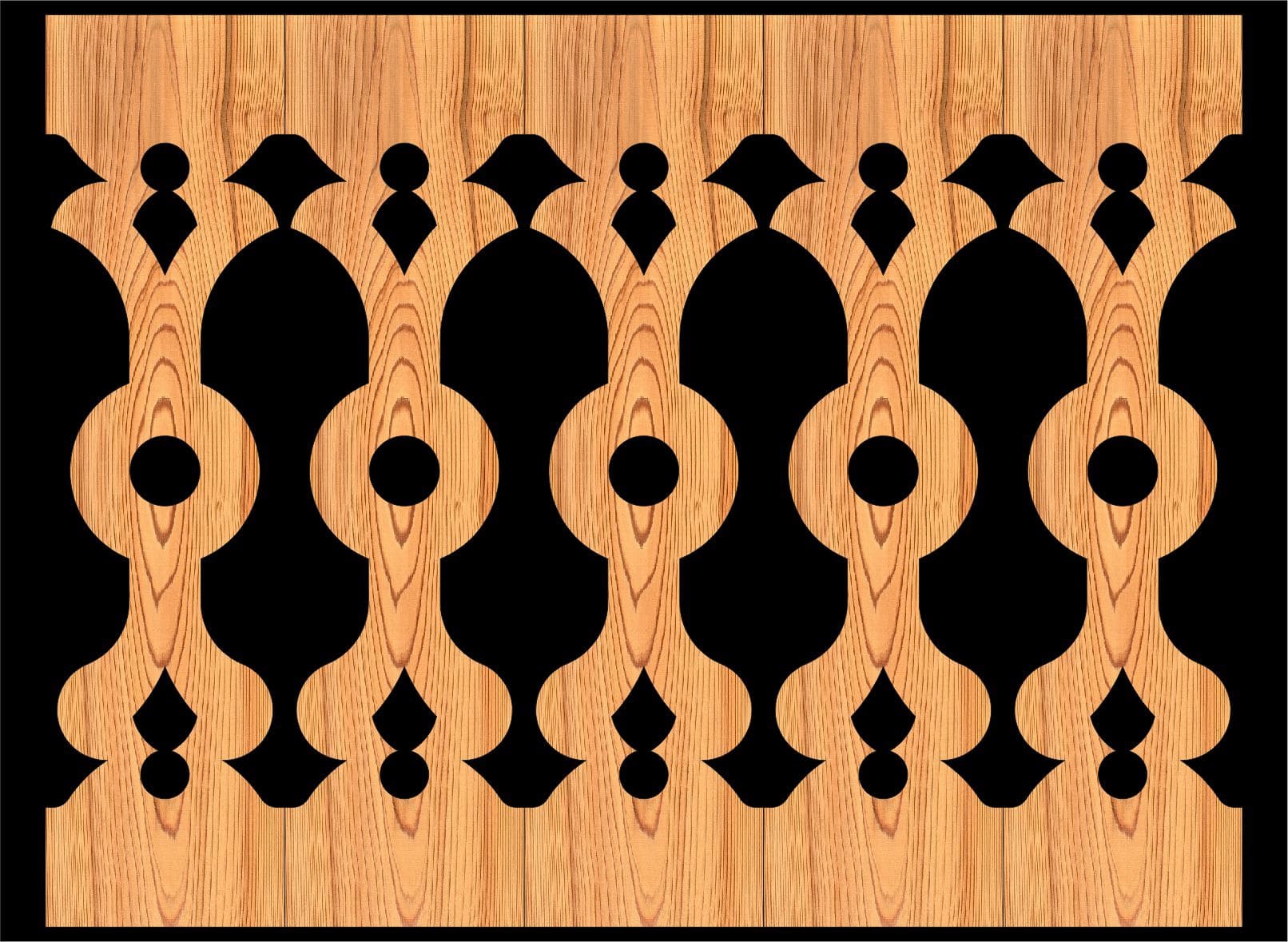 Decorative Baluster Railing 21 Pattern PDF File