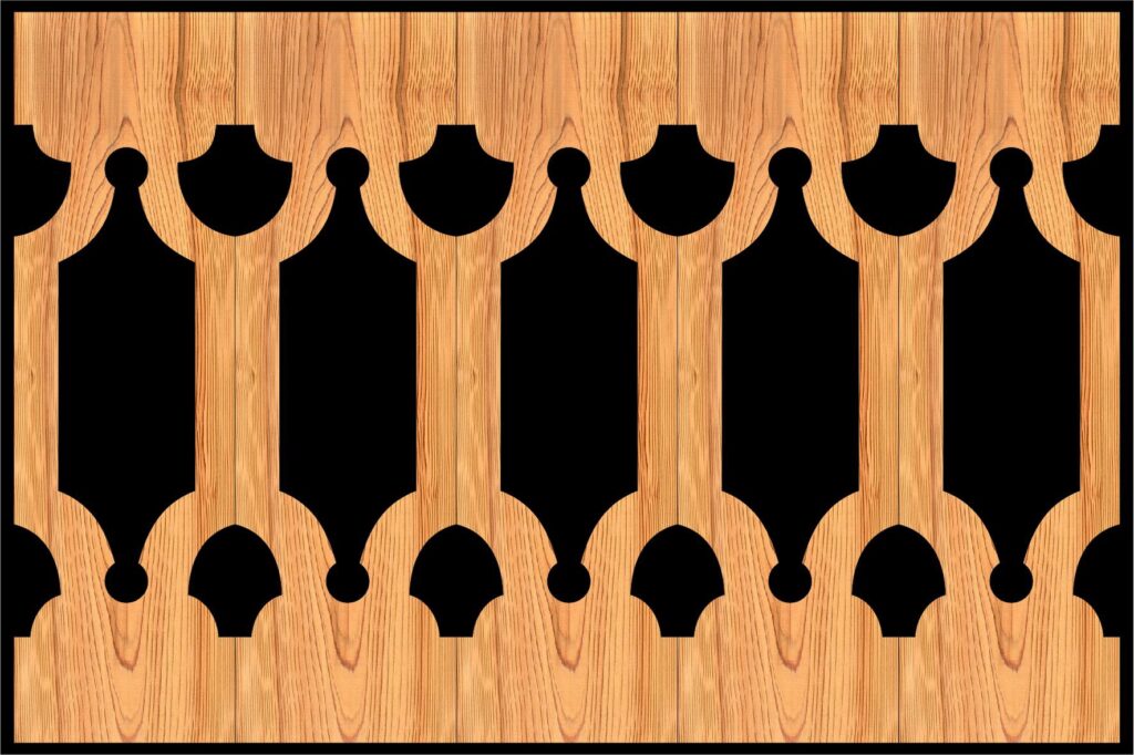 Decorative Baluster Railing 26 Pattern PDF File