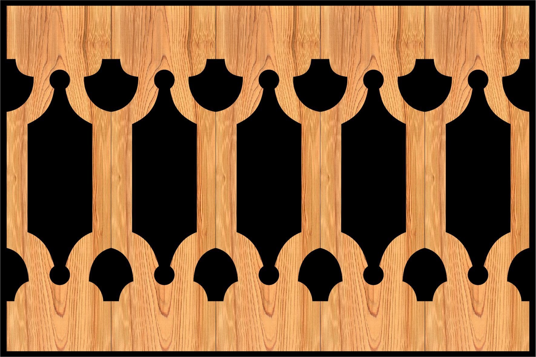 Decorative Baluster Railing 26 Pattern PDF File