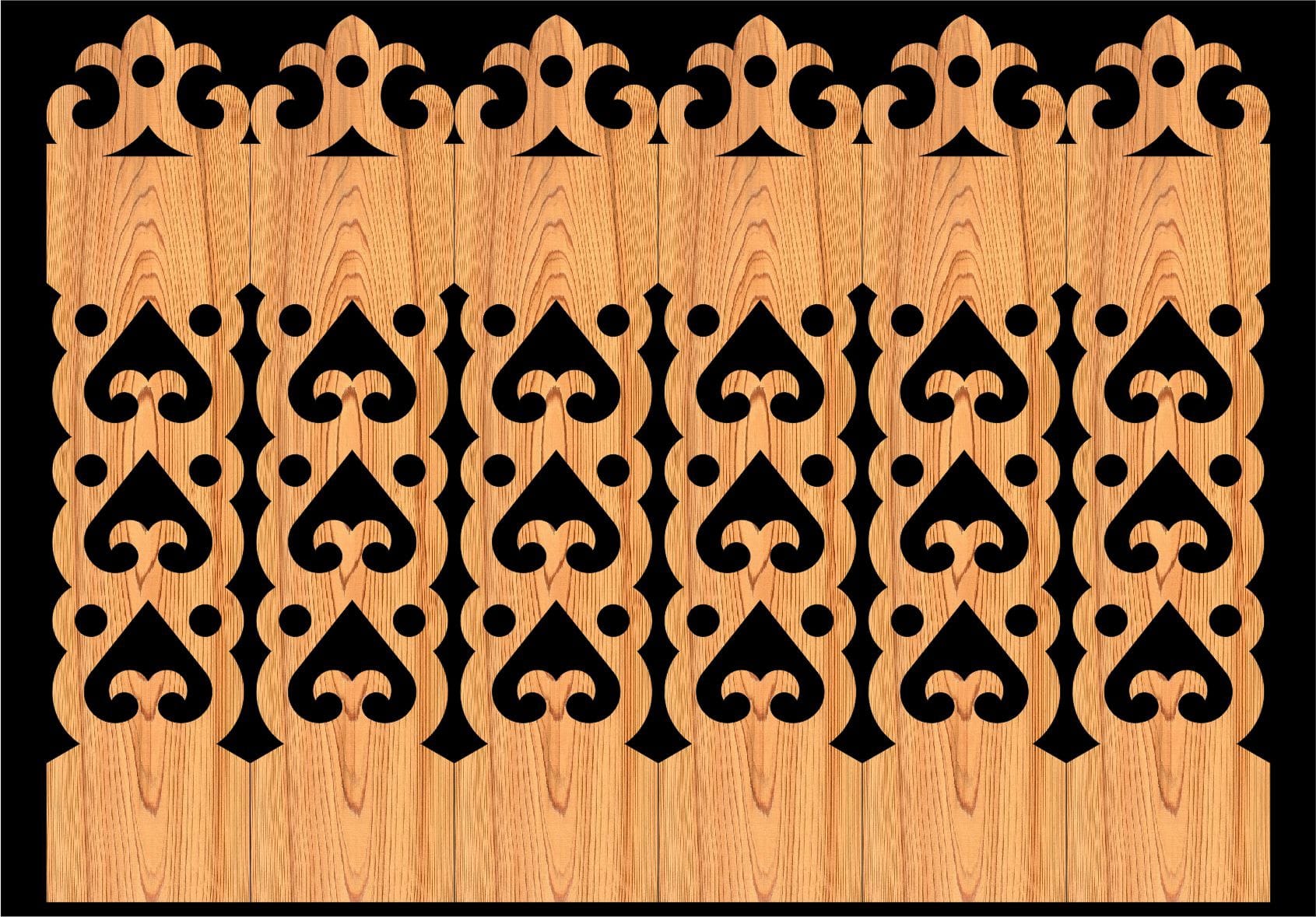 Decorative Baluster Railing 27 Pattern PDF File