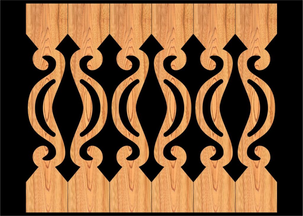 Decorative Baluster Railing 32 Pattern PDF File