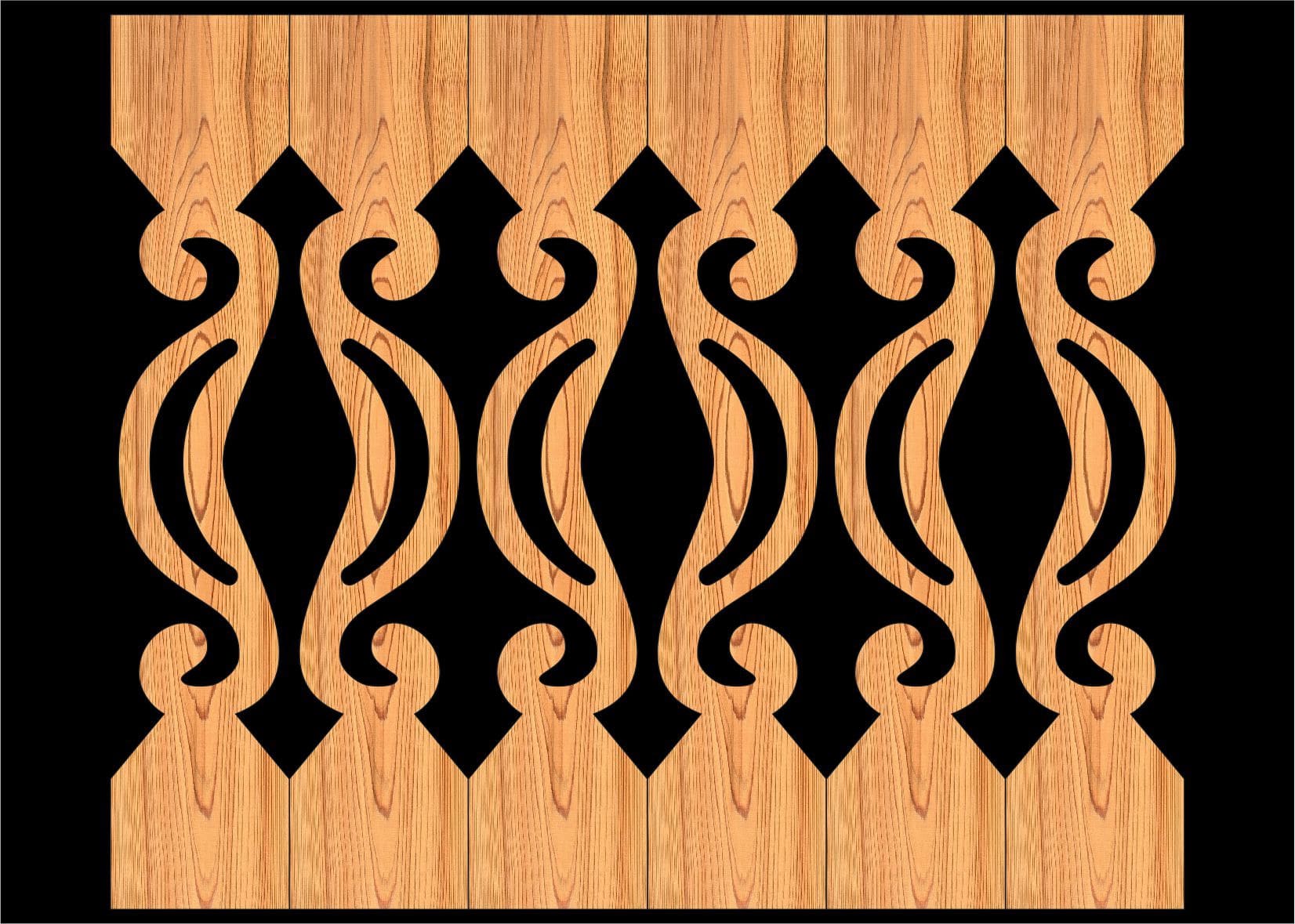 Decorative Baluster Railing 32 Pattern PDF File