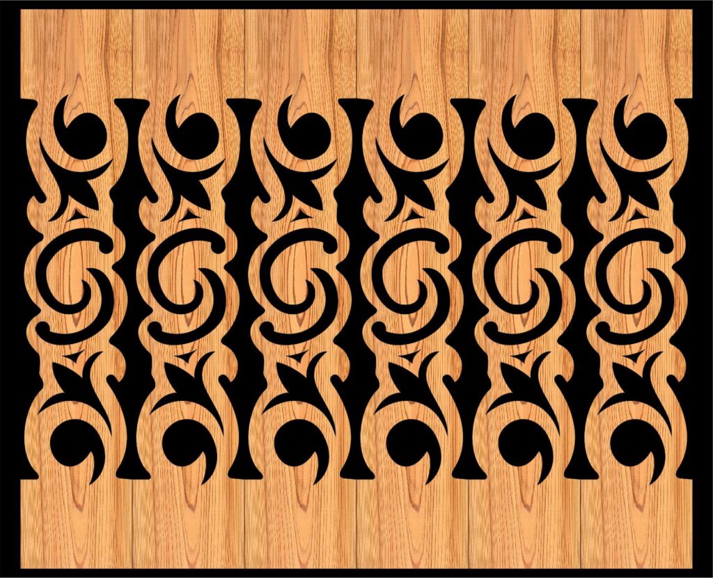 Decorative Baluster Railing 36 Pattern PDF File