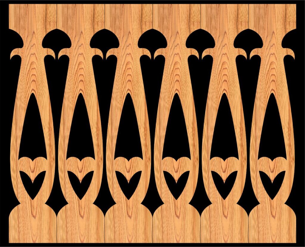 Decorative Baluster Railing 39 Pattern PDF File