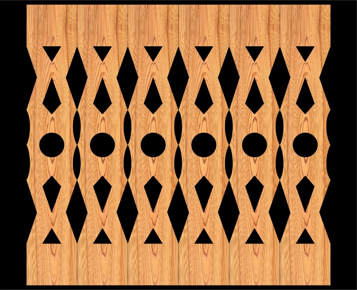 Decorative Baluster Railing 42 Pattern PDF File