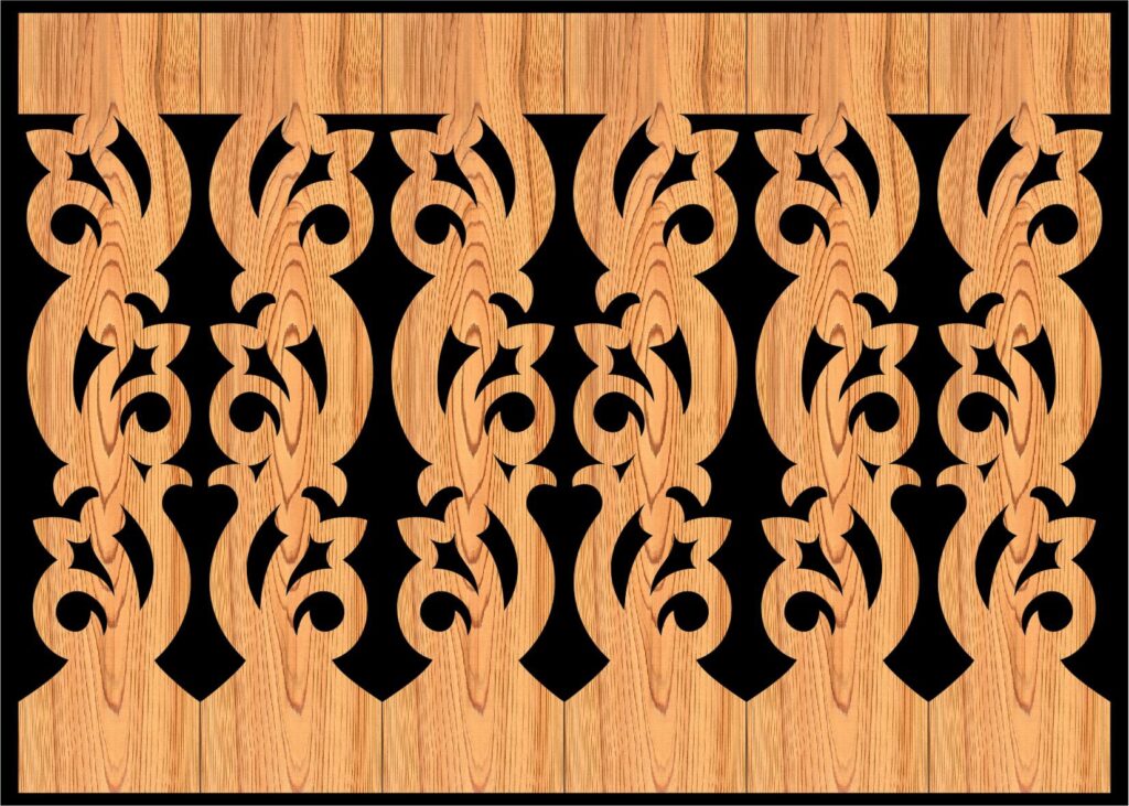 Decorative Baluster Railing 43 Pattern PDF File