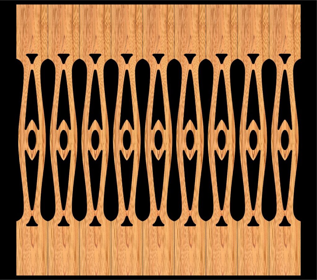 Decorative Baluster Railing 46 Pattern PDF File