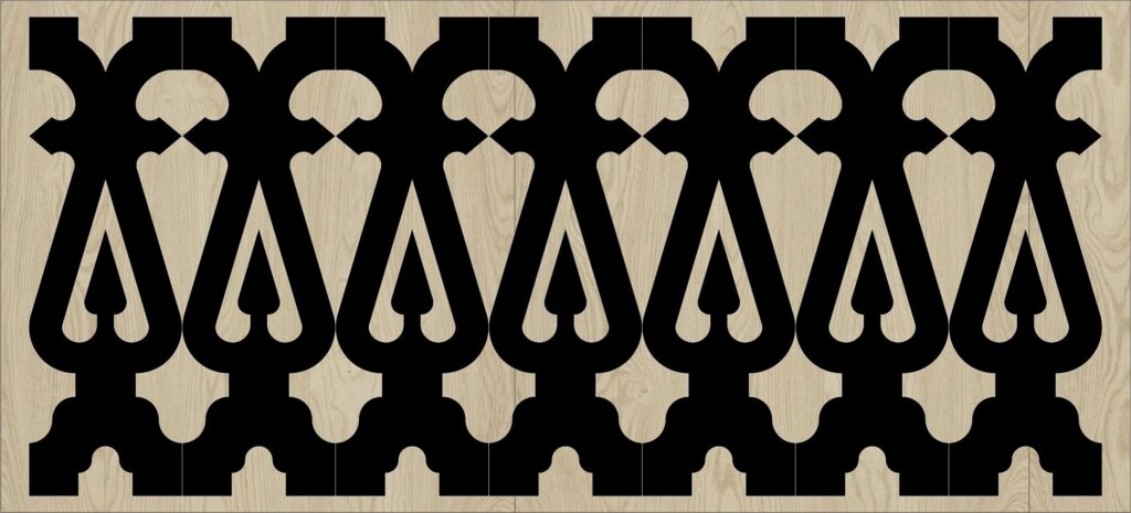 Decorative Baluster Railing 55 Pattern PDF File