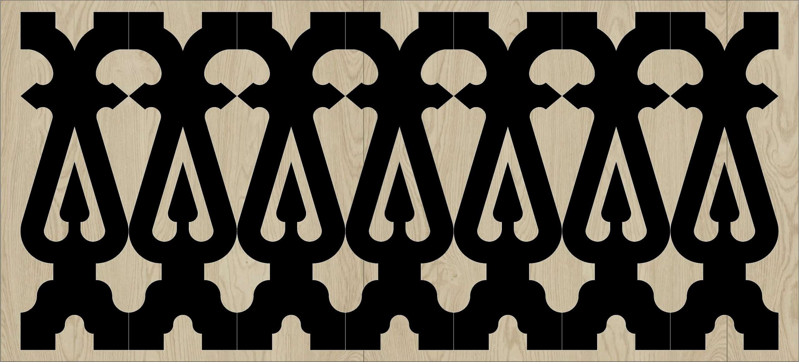 Decorative Baluster Railing 55 Pattern PDF File