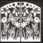 Decorative Screen Panel 06 CDR DXF Laser Cut Free Vector