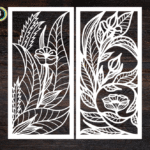 Decorative Screen Panel 15 CDR DXF Laser Cut Free Vector