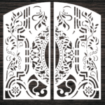 Decorative Screen Panel 24 CDR DXF Laser Cut Free Vector