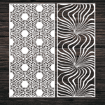 Decorative Screen Panel 45 CDR DXF Laser Cut Free Vector