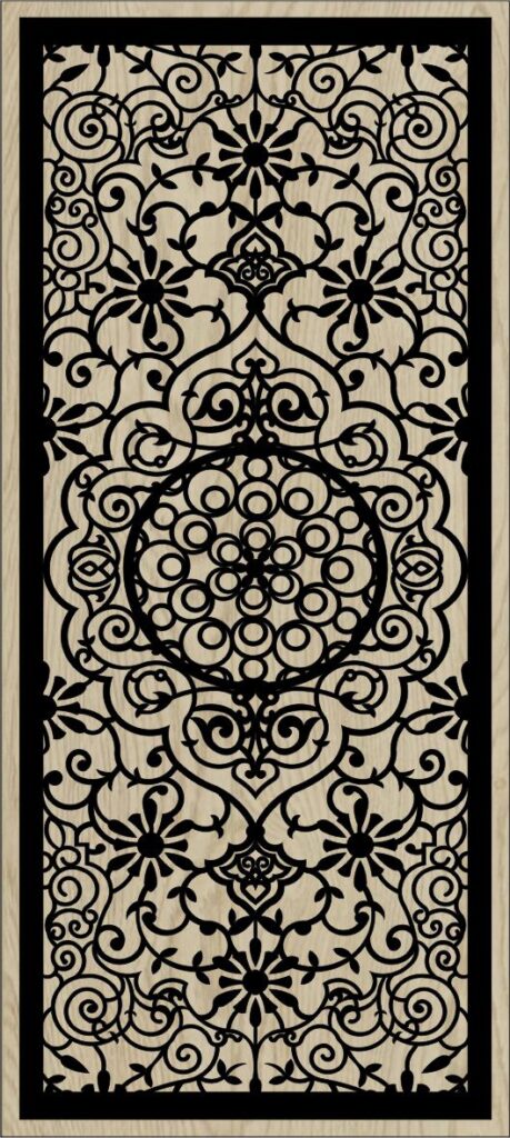 Decorative Slotted Panel 120 Pattern PDF File