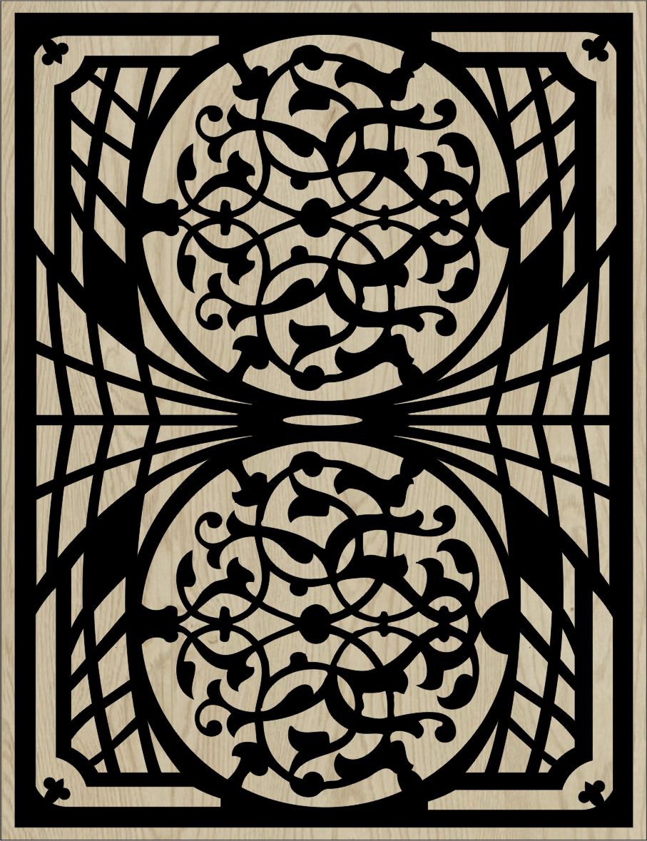 Decorative Slotted Panel 139 Pattern PDF File