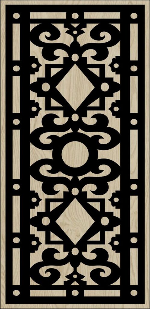 Decorative Slotted Panel 142 Pattern PDF File