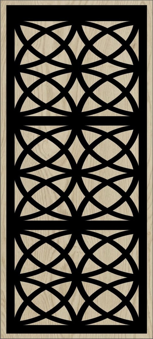 Decorative Slotted Panel 21 Pattern PDF File