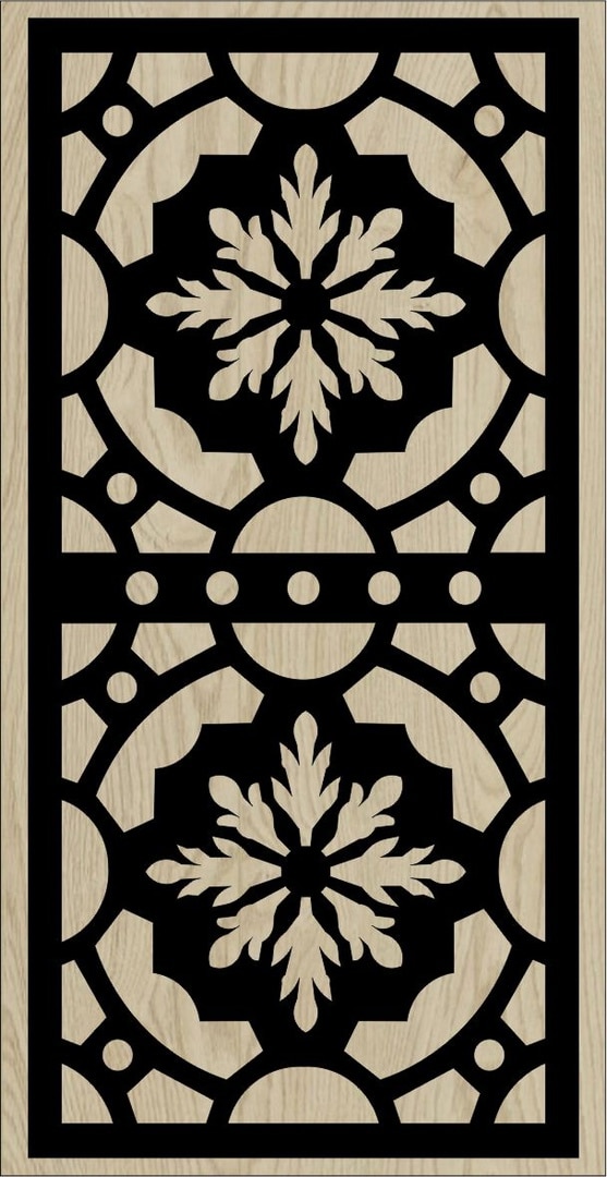 Decorative Slotted Panel 25 Pattern PDF File