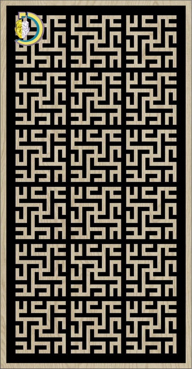 Decorative Slotted Panel 424 Pattern PDF File