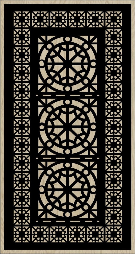 Decorative Slotted Panel 43 Pattern PDF File