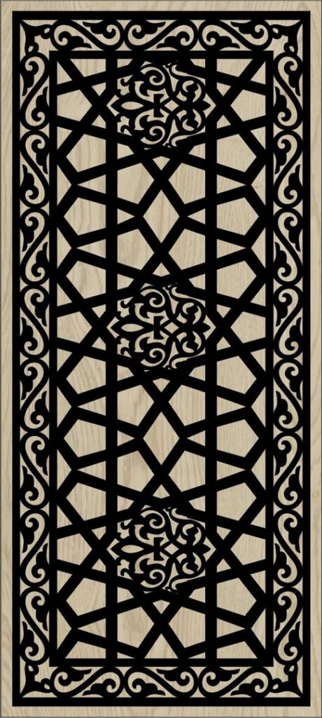 Decorative Slotted Panel 58 Pattern PDF File