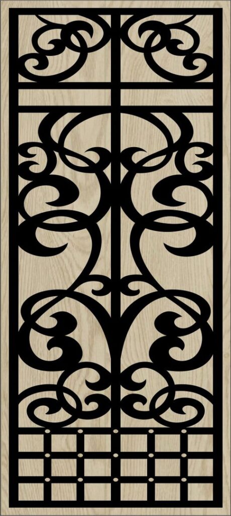 Decorative Slotted Panel 59 Pattern PDF File