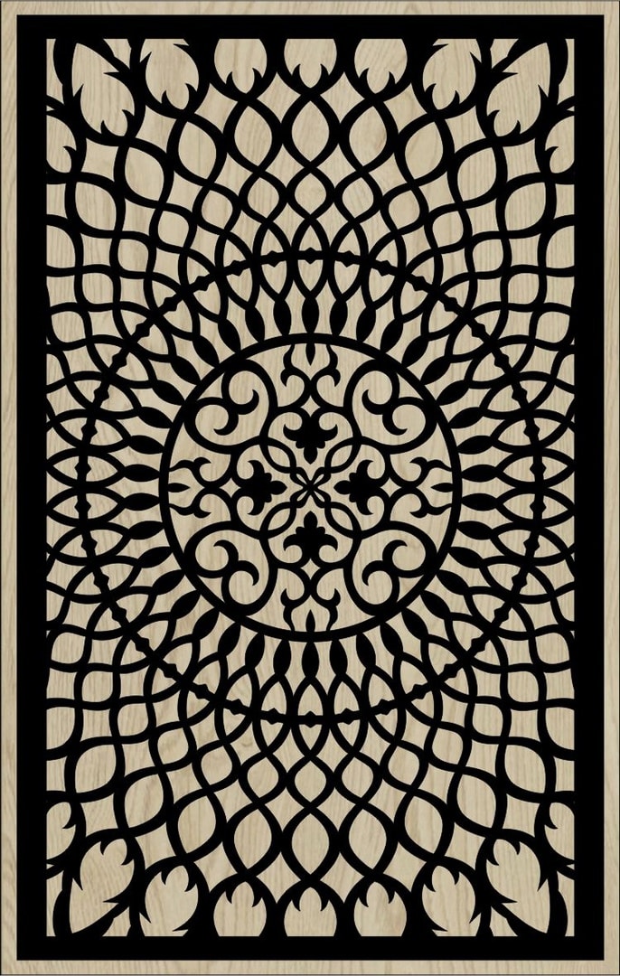 Decorative Slotted Panel 60 Pattern PDF File