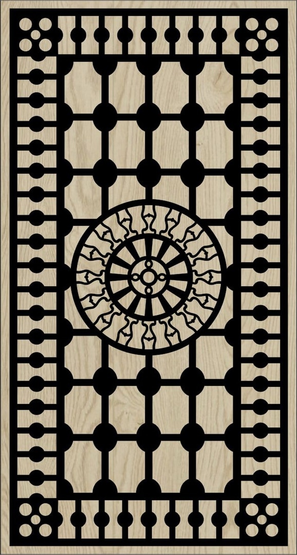 Decorative Slotted Panel 63 Pattern PDF File