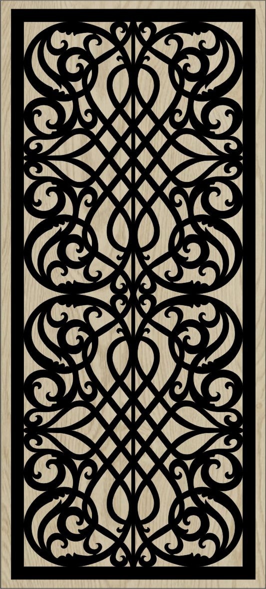 Decorative Slotted Panel 93 Pattern PDF File