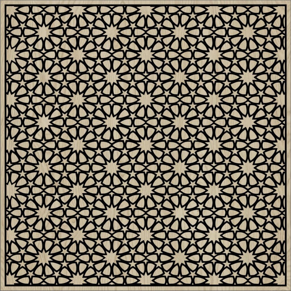 Decorative Slotted Panel 04 Pattern PDF File