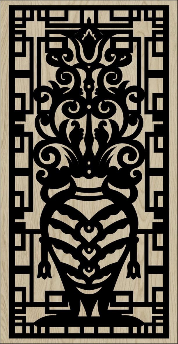 Decorative Slotted Panel 09 Pattern PDF File