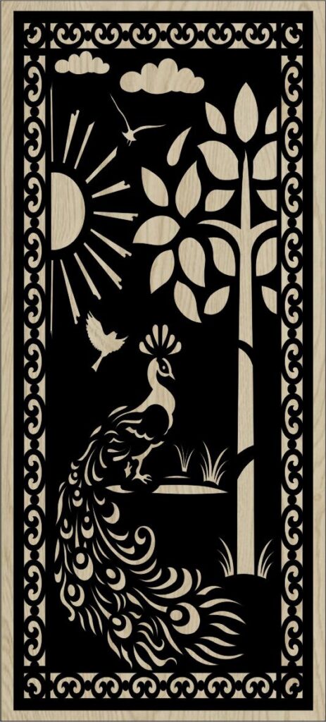 Decorative Slotted Panel 14 Pattern PDF File