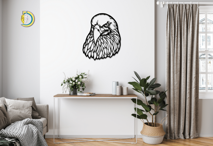 Eagle Head Metal Wall Art Laser Cut Metal Wall Decor