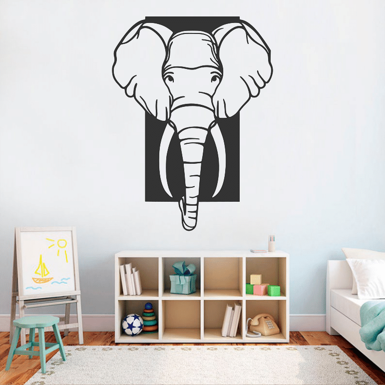 Elephant Metal Decor, Metal Wall Decor Living Room Decor