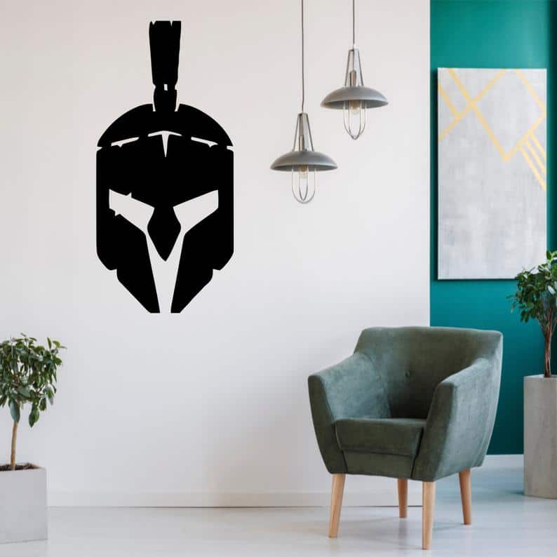 Helmet Metal Wall Art, Metal Wall Sign, Metal Wall Hangings