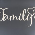 Laser Cut Family Hearts Wall Art Wall Decor Free Vector