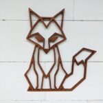 Laser Cut Fox Wall Hanging Geometric Woodland Wall Decor