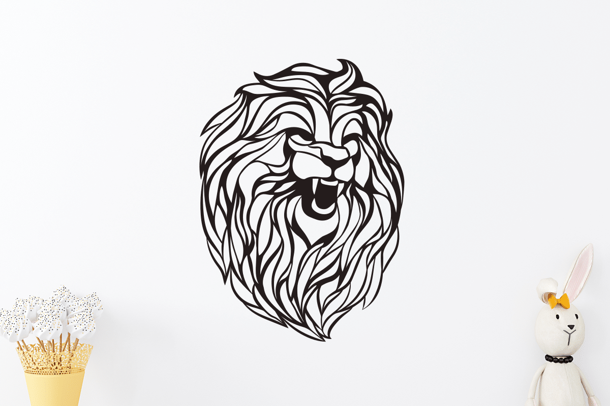 Laser Cut Lion King Wood, Metal 3mm Vector Cut Files