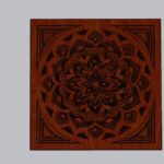 Laser Cut Multilayer Mandala SVG DXF Free Vector