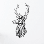 Laser Cut Reindeer Wood, Metal 3mm Vector Cut Files