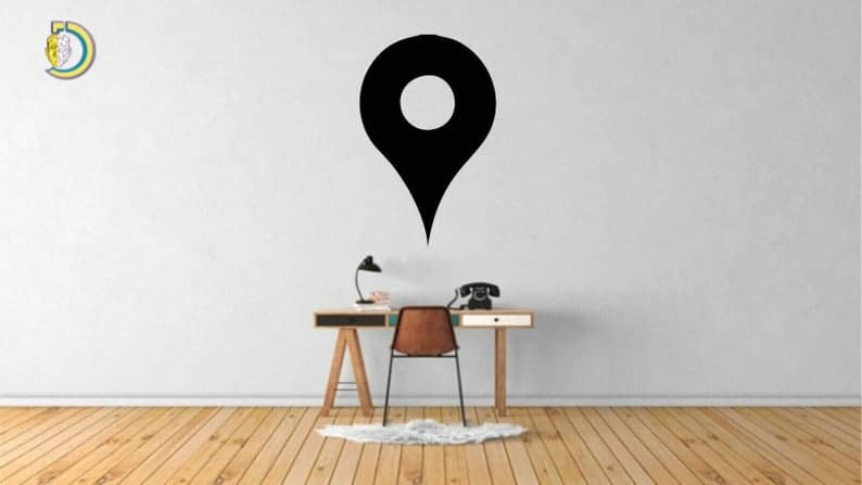 Location Icon Wall Decor Wall Sticker CDR DXF Free Vector