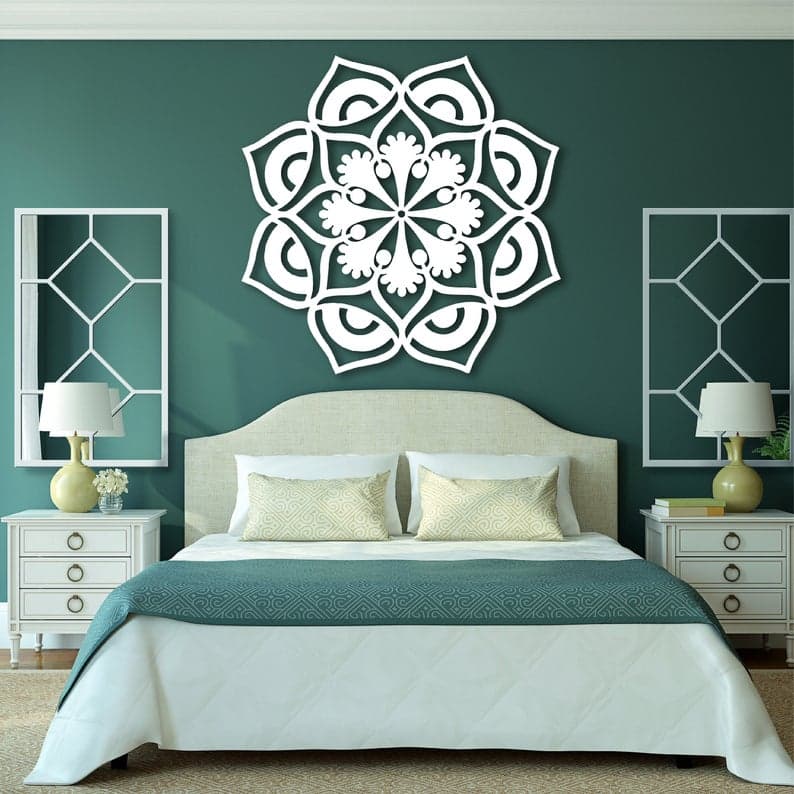 Mandala Flower Metal Art - Mandala Metal Art